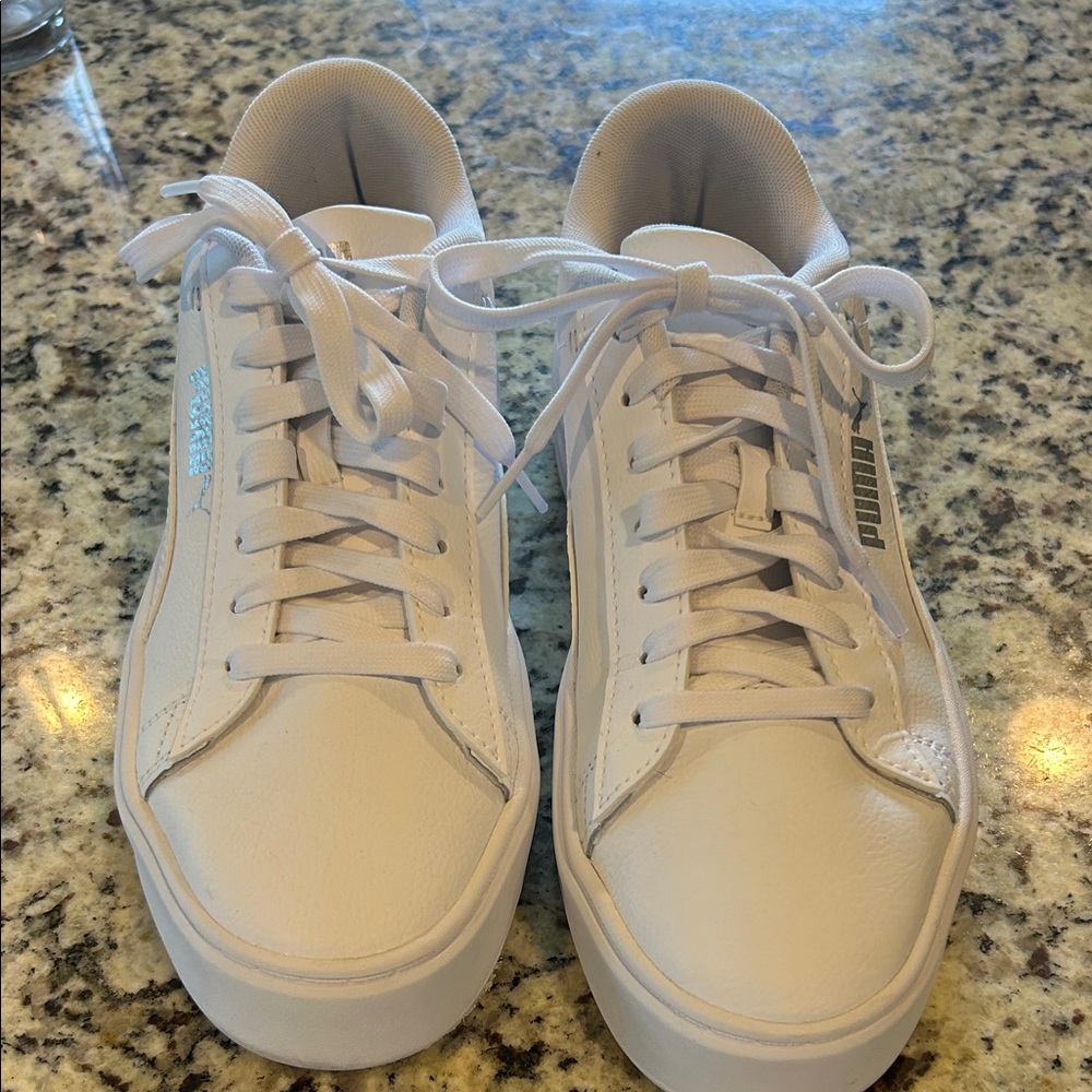 Puma Classic White Leather Sneakers